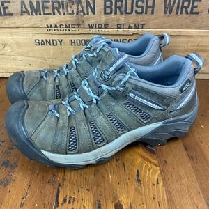 KEEN Women Waterproof Hiking Trail Shoes Grey Lace Up Outdoor‎ Size 9